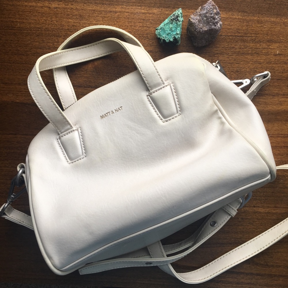 White Matt & Nat Purse